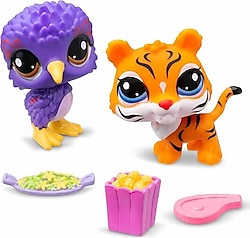 Littlest Pet Shop Minişler S1 Kaplan ve Kuş 2'li Figür