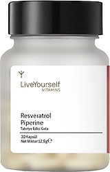 Live Yourself Resveratrol Piperine 30 Kapsül
