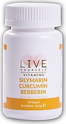 Live Yourself Vitamins Silymarin Curcumin Berberin 30 Kapsül
