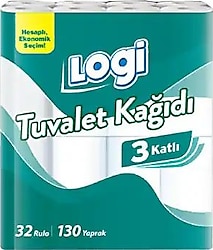 Logi 3 Katlı 32'li Tuvalet Kağıdı