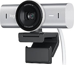 Logitech MX Brio Açık Gri 4K Ultra HD Mikrofonlu Webcam