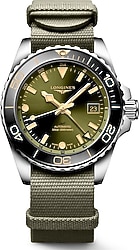 Longines HydroConquest L3.790.4.06.2 Kumaş Kordon Yeşil Erkek Kol Saati