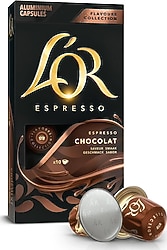 L 'Or Espresso Çikolata Aromalı Nespresso Uyumlu Kapsül Kahve 10'lu
