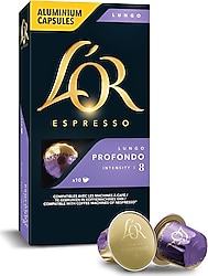 L 'Or Espresso Classic Collection Lungo Profondo Intensity 8 Alüminyum Kapsül Kahve 10'lu