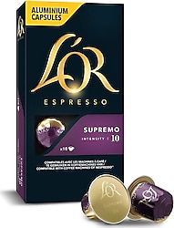 L'Or Espresso Supremo Intensity 10 Alüminyum Kapsül Kahve 10'lu