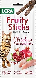 Lora Tavuklu ve Narlı 3x5 gr Stick Kedi Ödül Maması