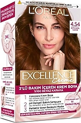L'Oreal Paris Excellence Creme 4.54 Koyu Kızıl Kahve Saç Boyası