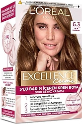 L'Oreal Paris Excellence Creme 6.3 Açık Karamel Saç Boyası