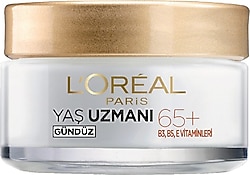 L'Oreal Paris Yaş Uzmanı 65+ SPF 20 Kırışıklık Karşıtı ve Besleyici 50 ml Gündüz Kremi
