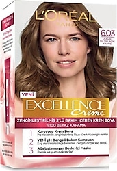 L'Oreal Paris Excellence Creme 6.03 Doğal Işıltılı Açık Kahve Saç Boyası