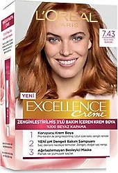 L'Oreal Paris Excellence Intense 7.43 Tarçın Bakır Saç Boyası