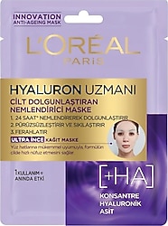 L'Oreal Paris Hyaluron Uzmanı Cilt Dolgunlaştıran Kağıt Yüz Maskesi 30 gr