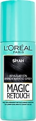 L'Oreal Paris Magic Retouch Siyah 75 ml Sprey Saç Boyası