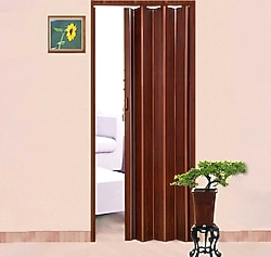 Lorin PVC Camsız Meşe Akordiyon Kapı