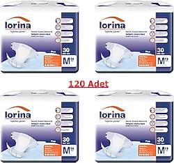 Lorina Belbantlı Orta Boy M 30'lu 4 Adet Hasta Bezi