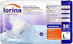 Lorina Belbantlı Büyük Boy L 30'lu 8 Adet Hasta Bezi