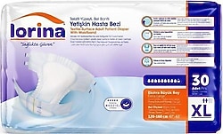 Lorina Belbantlı Ekstra Büyük Boy XL 30'lu 2 Adet Hasta Bezi