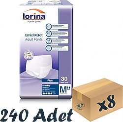 Lorina Emici Külot Orta Boy M 30'lu 8 Adet Hasta Bezi