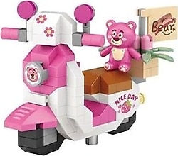 Loz Micro Block Pembe Scooter LZ8613 130 Parça Blok Oyuncak