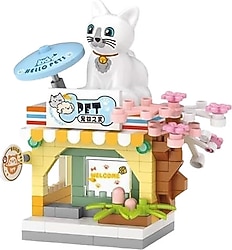 Loz Mini Blok Kedi Evi LZ8601 120 Parça Blok Oyuncak