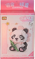 Loz Oturan Sevimli Panda LZ8803 350 Parça Blok Oyuncak