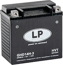 LP Batteries GHD14H-3 AGM HVT 12 V 14 Ah 220 CCA Motosiklet Aküsü