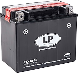 LP Batteries YTX12-BS AGM 12 V 10 Ah Motosiklet Aküsü