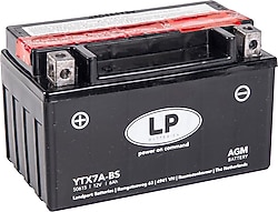 LP Batteries YTX7A-BS AGM 12 V 6.3 Ah Motosiklet Aküsü