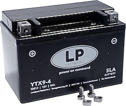 LP Batteries YTX9-4 SLA 12 V 9 Ah 120 CCA Motosiklet Aküsü
