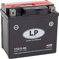 LP Batteries YTZ7S-BS AGM 12 V 6 Ah Motosiklet Aküsü