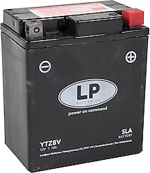 LP Batteries YTZ8V SLA 12 V 7 Ah 120 CCA Motosiklet Aküsü