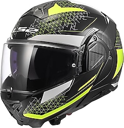 LS2 Advant 2 Astral Neon Sarı Çene Açılır Motor Kaskı