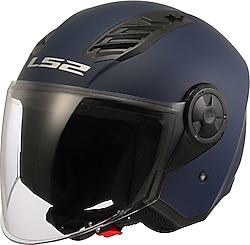 LS2 Airflow 2 Mat Navy Mavi Açık Motor Kaskı