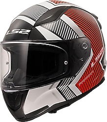 LS2 Rapid 2 Extra Beyaz Kırmızı Full Face Motor Kaskı
