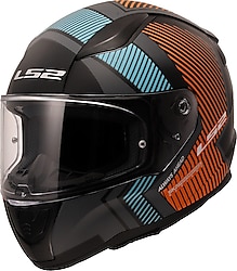 LS2 Rapid 2 Extra Gri Turuncu Full Face Motor Kaskı