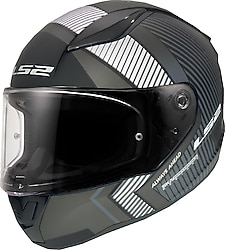 LS2 Rapid 2 Extra Mat Siyah Gri Full Face Motor Kaskı