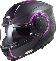 LS2 Scope Arch Mat Pembe Titanium Çene Açılır Motor Kaskı
