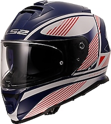 LS2 Storm 2 Dodger Beyaz Navy Mavi Full Face Motor Kaskı