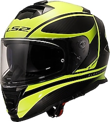 LS2 Storm 2 Dodger Mat Siyah Neon Sarı Full Face Motor Kaskı
