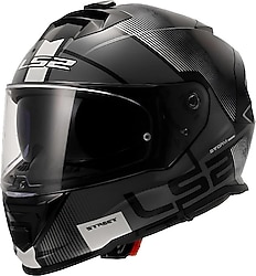 LS2 Storm 2 Epic Siyah Beyaz Full Face Motor Kaskı