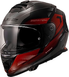 LS2 Storm 2 Kronos Kırmızı Gri Full Face Motor Kaskı
