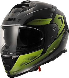 LS2 Storm 2 Kronos Sarı Gri Full Face Motor Kaskı