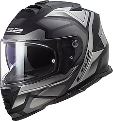 LS2 Storm Faster Mat Titanium Full Face Motor Kaskı