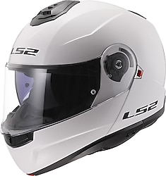 LS2 Strobe 2 Beyaz Çene Açılır Motor Kaskı