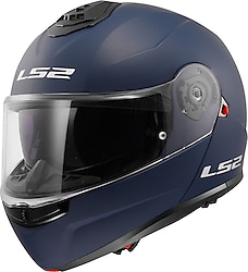 LS2 Strobe 2 Mat Navy Mavi Çene Açılır Motor Kaskı