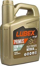 Lubex Primus MV 10W-60 4 lt Tam Sentetik Motor Yağı