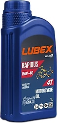 Lubex Rapidus 15W-40 4T 1 lt 6'lı Motosiklet Yağı