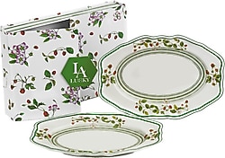 Lucky Art Blassom Bone 30 cm 2'li Oval Servis Tabağı