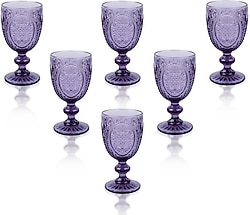 Lucky Art Clarissa 6'lı Cam Meşrubat Bardağı