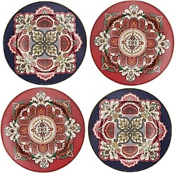 Lucky Art Etro Bone 27 cm 4'lü Servis Tabağı